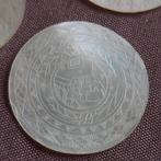 China: 9 Antieke Parelmoer Tokens Game Counters, Verzenden