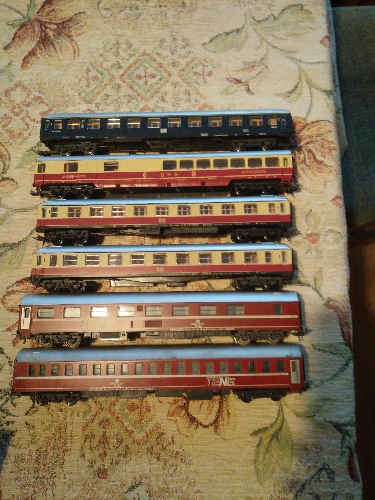 Lima nachttrein, set van 6 wagons, Gebruikt, Gelijkstroom, Wagon, Ophalen of Verzenden