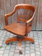Prachtige antieke Gunlocke desk chair, eik. Bureaustoel, Antiek en Kunst, Antiek | Meubels | Stoelen en Banken, Ophalen