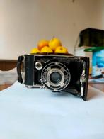 Vintage Kodak Junior 620 Balgcamera + Lederen Tas, Ophalen of Verzenden, Compact, Kodak