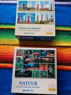 Twee Legpuzzels: Vuurtorens & Natuur, Ophalen of Verzenden, 500 t/m 1500 stukjes, Zo goed als nieuw, Legpuzzel