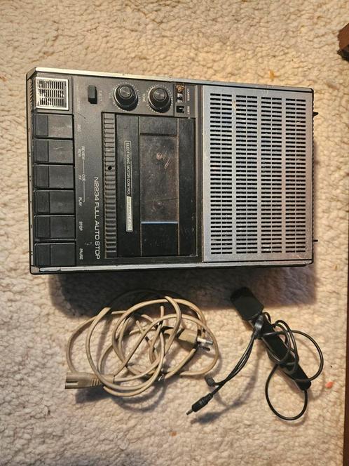 Vintage cassetterecorder inclusief microfoon, n2234, philips, Audio, Tv en Foto, Cassettedecks, Philips, Ophalen of Verzenden