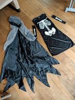 Halloween Skeleton jurkje met capuchon cape M,, Kleding | Dames, Ophalen of Verzenden, Zo goed als nieuw, Halloween