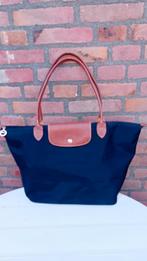 Longchamp Le Pliage "Shopping", zwart, lange hensels, orig., Verzenden, Gebruikt, Zwart, Handtas