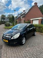 Opel Corsa 1.4 2007 Zwart, Auto's, Opel, Voorwielaandrijving, Stof, Zwart, Overige kleuren