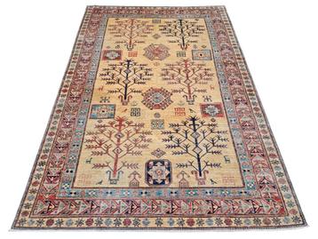 Handmade Persian wool Kazak super carpet geel 174x255cm beschikbaar voor biedingen