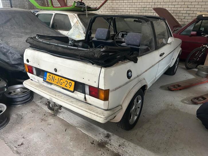 Golf 1 cabrio CC uitvoering restauratie project, Auto's, Oldtimers, Particulier, Volkswagen, Benzine, Cabriolet, Handgeschakeld
