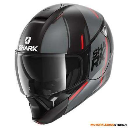 Shark Evojet Vyda Mat Systeemhelm, Zwart-Antraciet-Rood, Motoren, Kleding | Motorhelmen, Nieuw met kaartje, Ophalen of Verzenden