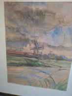 Schilderij willem jansen westzaan, Antiek en Kunst, Kunst | Tekeningen en Foto's, Ophalen of Verzenden