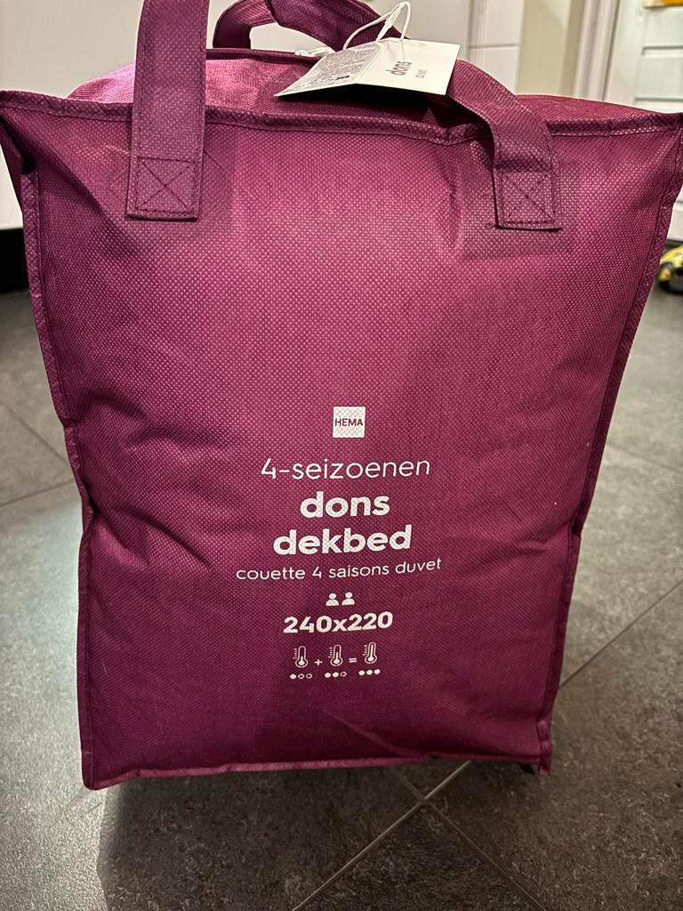 Dons Dekbed 4 Seizoenen - nieuw - 240x220, Wit, Ophalen of Verzenden, Deken of Dekbed, Nieuw