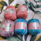 5 gemêleerd bollen garen, Hobby en Vrije tijd, Breien en Haken, Ophalen of Verzenden, Nieuw, Breien of Haken, Wol of Garen