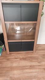 Mooie stevige vitrinekast, Huis en Inrichting, Kasten | Vitrinekasten, Ophalen of Verzenden, Zo goed als nieuw, 25 tot 50 cm, Glas