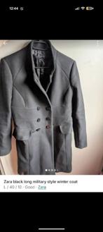 Zara L zwarte jas, Kleding | Dames, Maat 38/40 (M), Ophalen of Verzenden, Gedragen, Zara