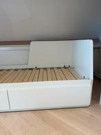 Ikea FLEKKE bed met lades | wit | 80x200, Ophalen, Verstelbaar, Eenpersoons, Wit