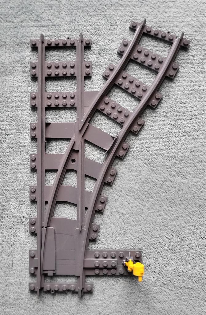 Lego City trein 9 Volt rails wissel (hand bediend), Kinderen en Baby's, Speelgoed | Duplo en Lego, Gebruikt, Lego, Complete set