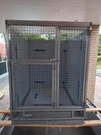 Aluminium broedkooi met voederplateau en lade, Ophalen, Aluminium, Volière