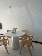 Woood Damon Eettafel betonlook, Zo goed als nieuw, Vijf personen of meer, Rechthoekig, 50 tot 100 cm