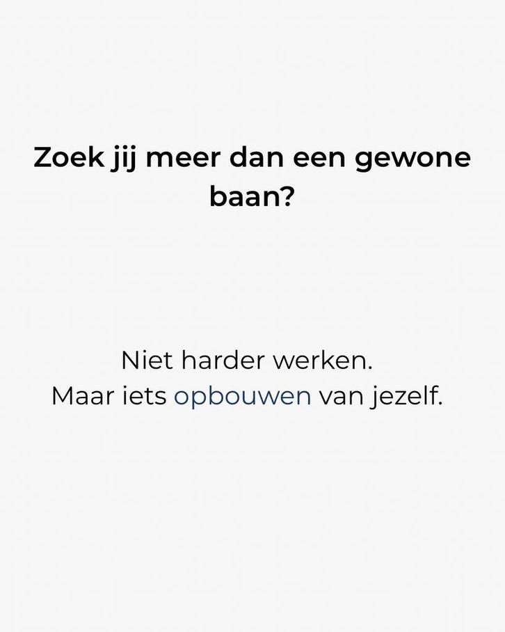 Eigen baas worden (met begeleiding), Vacatures, Vacatures | Netwerk Marketing