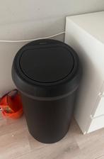Brabantia Touch Bin 60L – zwart, Ophalen, Gebruikt, 40 liter of meer, Rvs