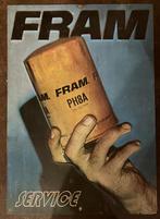 Zeldzaam FRAM oliefilter reclamebord, Ophalen, Gebruikt, Reclamebord