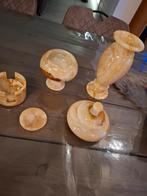 Onyx Decoratie Set, Overige materialen, Ophalen of Verzenden, Zo goed als nieuw, Crème