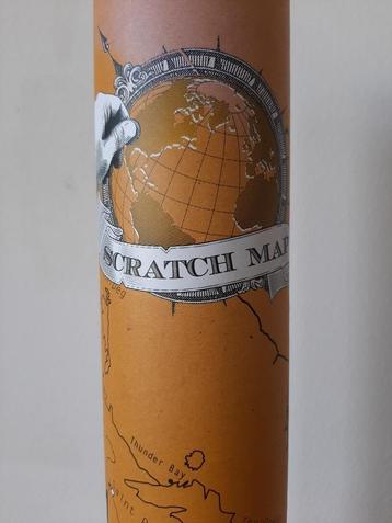 Scratch Map 82.5 x 59.4 cm beschikbaar voor biedingen