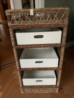 Rotan kastje met lades, Huis en Inrichting, Kasten | Dressoirs, Ophalen, Overige materialen, 50 tot 100 cm, Zo goed als nieuw