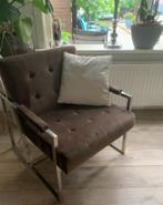 Richmond fauteuil Bentley Juke Brown velvet, Ophalen, Zo goed als nieuw, Eenpersoons, Minder dan 150 cm