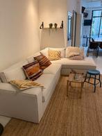 Prachtige WOOOD hoekbank naturel, Ophalen, Hoekbank, Zo goed als nieuw, Vierpersoons of meer