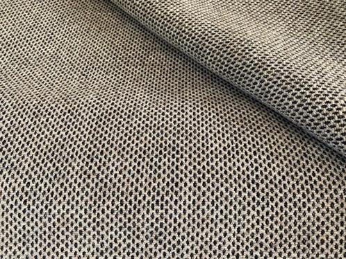 Kvadrat Skifer 210 beige/lichtgrijs; max. 5,7 mtr meubelstof, Hobby en Vrije tijd, Stoffen en Lappen, Nieuw, Wol, 120 cm of meer