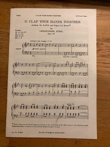 O Clap Your Hands Together - Christopher Steel beschikbaar voor biedingen