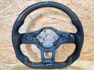 Golf 7 7.5 CARBON FIBER stuur R look blauw stiksel NIEUW beschikbaar voor biedingen