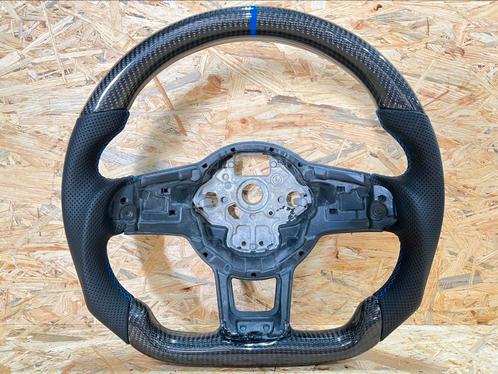 Golf 7 7.5 CARBON FIBER stuur R look blauw stiksel NIEUW, Auto-onderdelen, Besturing, Volkswagen, Nieuw, Ophalen of Verzenden