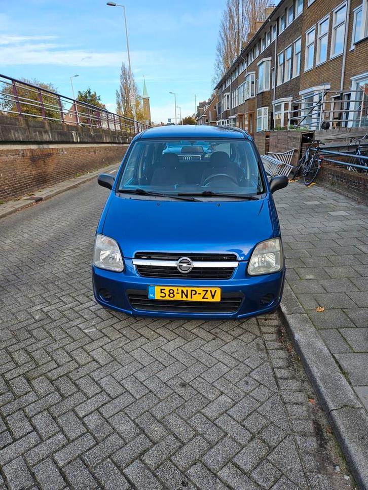 Opel agila, Auto's, Opel, Particulier, Agila, Benzine, Hatchback, Handgeschakeld, Blauw, Grijs, Stof, Voorwielaandrijving, Onderhoudsboekje