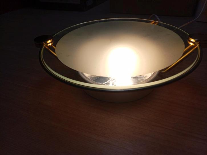 Glashutte Limburg  jaren 80 Design plafonnière, Huis en Inrichting, Lampen | Plafondlampen, Ophalen of Verzenden