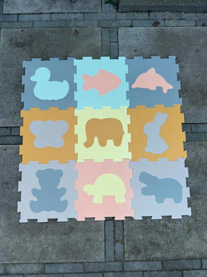 Puzzelmat foam dieren kinder baby mat puzzle, Kinderen en Baby's, Speelgoed | Speelkleden, Gebruikt, Ophalen of Verzenden