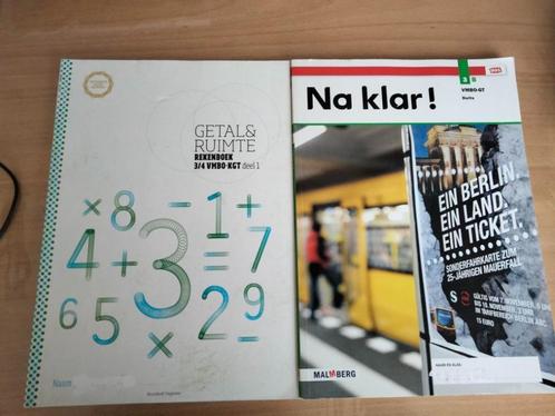 2 SCHOOLBOEKEN REKENEN EN DUITS vmbo kgt 3/4, Boeken, Schoolboeken, Zo goed als nieuw, Overige vakken, VMBO, Ophalen of Verzenden