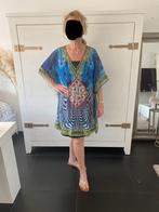 Blauwe strand jurk poncho cover up zomer onesize NIEUW!, Ophalen of Verzenden, Zo goed als nieuw, Blauw, Onder de knie