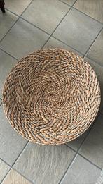 Decoratief.Grote bamboe/riet gevlochten mand.Doorsnee 60 cm., Ophalen of Verzenden, Zo goed als nieuw, Rond, Riet