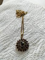 Prachtige antieke granaat hanger., Sieraden, Tassen en Uiterlijk, Verzenden, Goud, Hanger