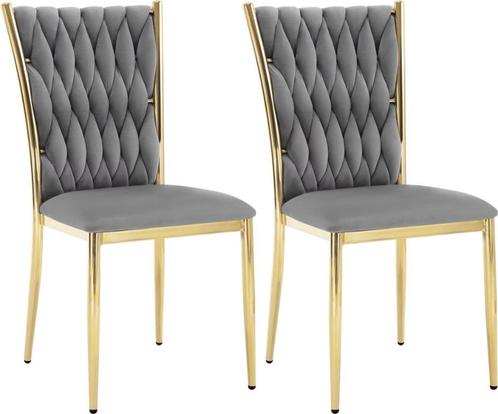 Eetkamerstoel - Set van 2 stoelen - Fluwelen eetkamer stoel, Hobby en Vrije tijd, Overige Hobby en Vrije tijd, Nieuw, Verzenden