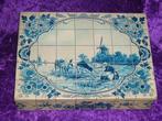 Victoria Bisquit Blik Delftsblauw Molen Koeien, Ophalen, Overige