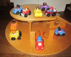 Van Dijk houten garage + 9 auto"s Fisher Price Little people, Ophalen, Gebruikt, Overige typen