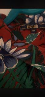 King Louie Bloemenjurk - Maat M, Kleding | Dames, Jurken, Maat 38/40 (M), Ophalen of Verzenden, Zo goed als nieuw, Rood