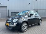 Fiat 500 1.2 C 2011 Zwart, Auto's, Voorwielaandrijving, 4 cilinders, Cabriolet, Leder en Stof