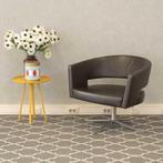 Montis Turner draaifauteuil - donkerbruin leder, Ophalen of Verzenden, Zo goed als nieuw, Leer
