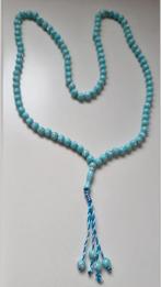 Mooie Nieuwe Ketting - Turquoise Kralen, Met hanger, Kunststof, Blauw, Nieuw