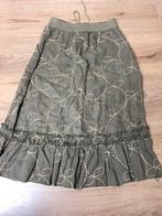 Vanilia linnen rok 34 olijf ecru, Overige kleuren, Vanilia, Ophalen of Verzenden, Zo goed als nieuw