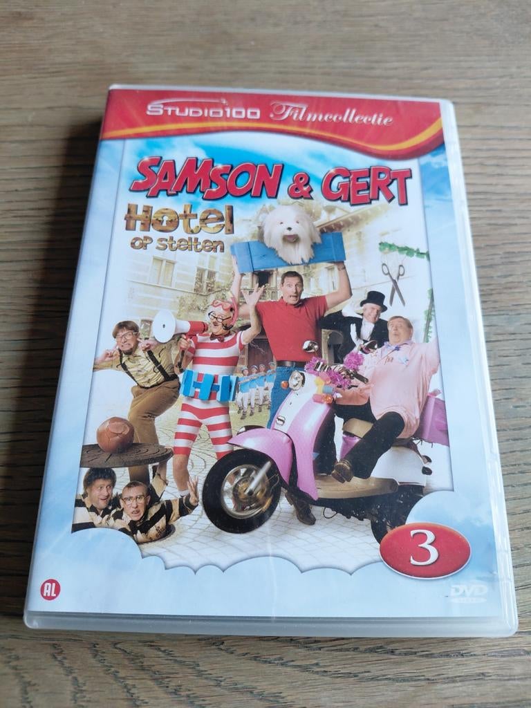 Samson en Gert hotel op stelten film dvd. Studio 100., Avontuur, Alle leeftijden, Ophalen of Verzenden, Zo goed als nieuw