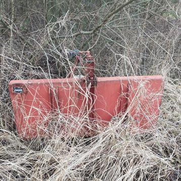 Grondbak 1,5m, met snel los systeem, werkt als nieuw